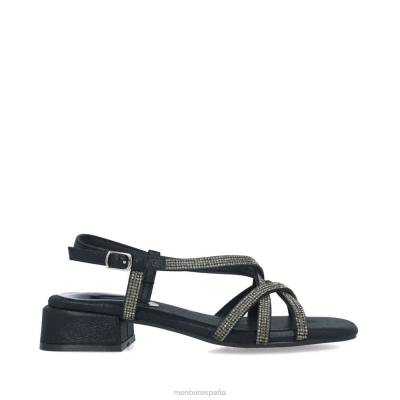 Menbur mujer cisne 204L2653 sandalias negro