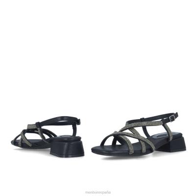 Menbur mujer cisne 204L2653 sandalias negro