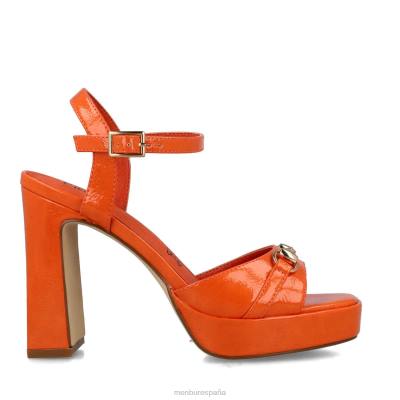 Menbur mujer escultor 204L2608 sandalias naranja