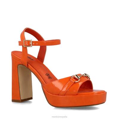 Menbur mujer escultor 204L2608 sandalias naranja