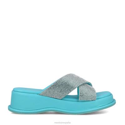 Menbur mujer lince 204L2933 sandalias azul medio