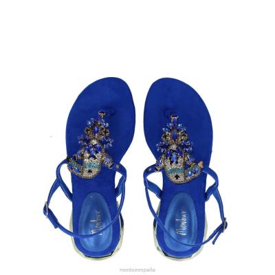 Menbur mujer normae 204L2615 sandalias azul medio