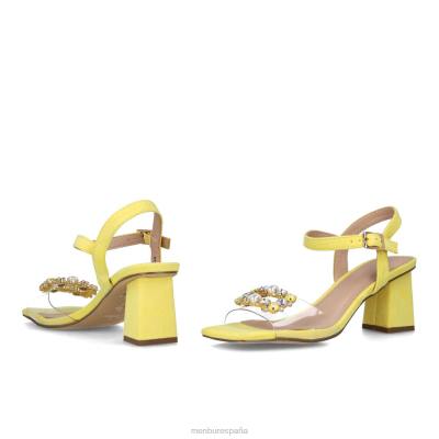 Menbur mujer pavo 204L122 sandalias amarillo