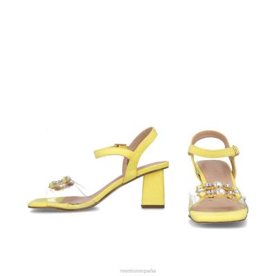 Menbur mujer pavo 204L122 sandalias amarillo