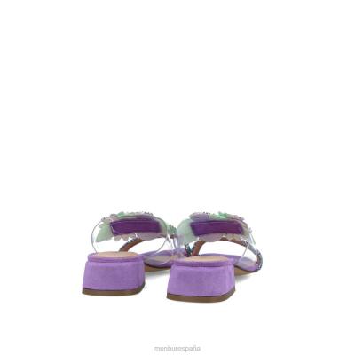 Menbur mujer pavo real 204L2616 sandalias Violeta