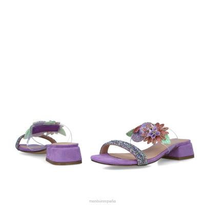 Menbur mujer pavo real 204L2616 sandalias Violeta