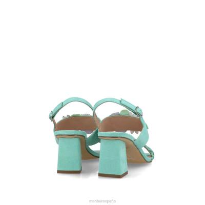 Menbur mujer pavo real 204L2819 sandalias verde