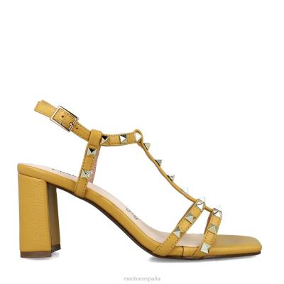 Menbur mujer sagitario 204L2833 sandalias amarillo