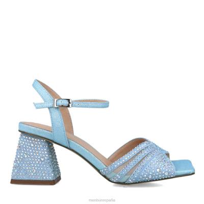 Menbur mujer sagitario 204L2873 sandalias azul claro