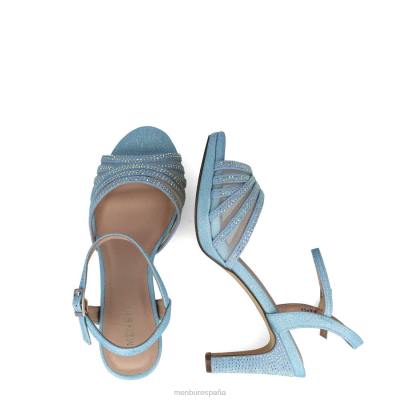 Menbur mujer sagitario 204L2877 sandalias azul claro