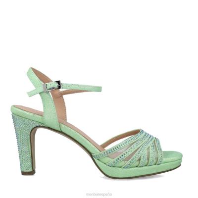 Menbur mujer sagitario 204L2878 sandalias verde