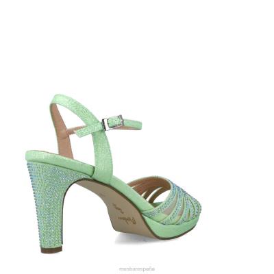 Menbur mujer sagitario 204L2878 sandalias verde