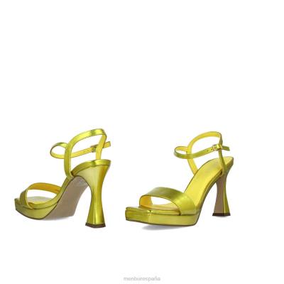 Menbur mujer triangulo 204L2511 sandalias amarillo