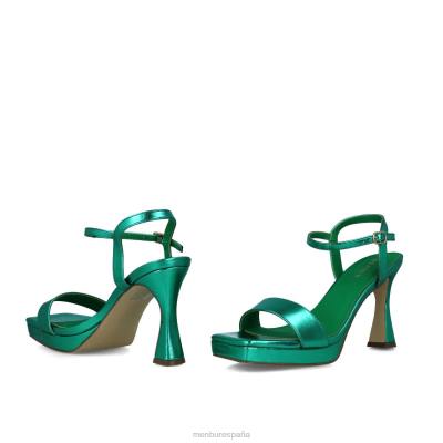 Menbur mujer triangulo 204L2513 sandalias verde