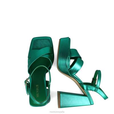 Menbur mujer triangulo 204L2632 sandalias verde