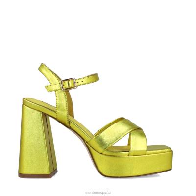 Menbur mujer triangulo 204L2633 sandalias amarillo