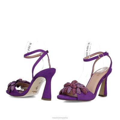 Menbur mujer volan 204L2508 sandalias Violeta