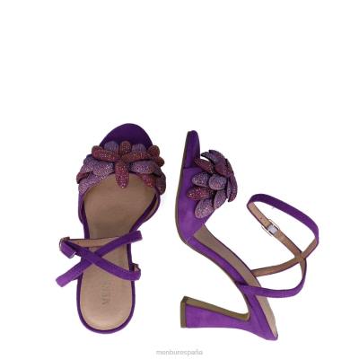 Menbur mujer volan 204L2508 sandalias Violeta