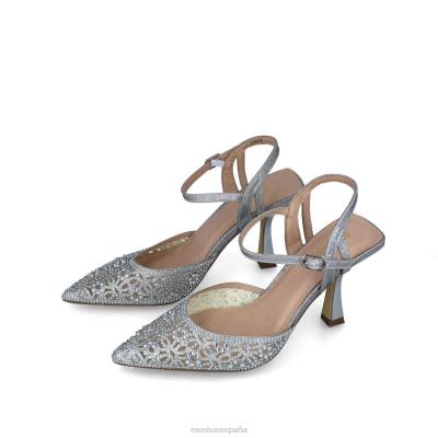 Menbur mujer Can Menor 204L754 tacones altos plata