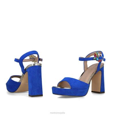 Menbur mujer Orión 204L716 tacones altos azul medio