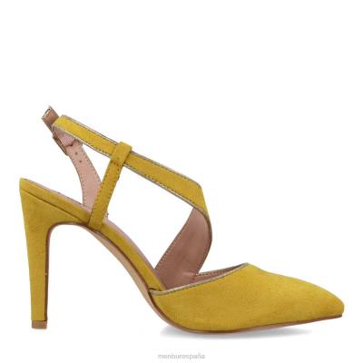 Menbur mujer acis 204L4826 tacones altos amarillo