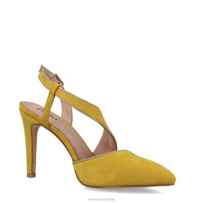 Menbur mujer acis 204L4826 tacones altos amarillo