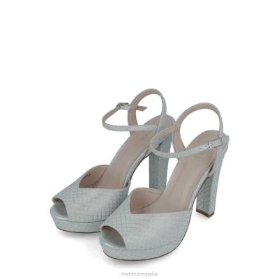 Menbur mujer alberobello 204L4062 tacones altos plata