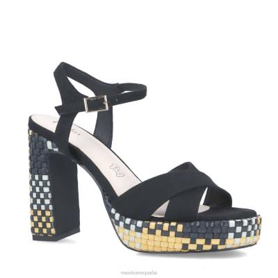 Menbur mujer albino 204L1537 tacones altos negro