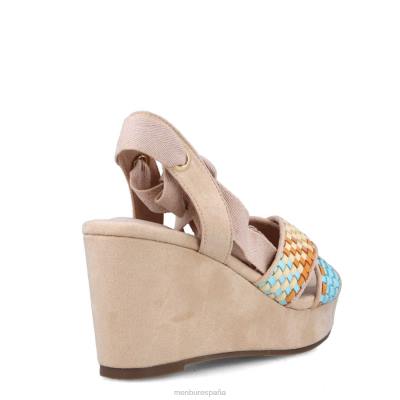 Menbur mujer albino 204L5466 tacones altos beige