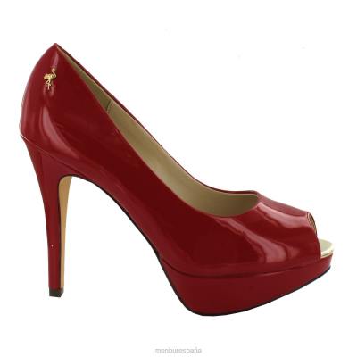 Menbur mujer albox 204L4786 tacones altos rojo