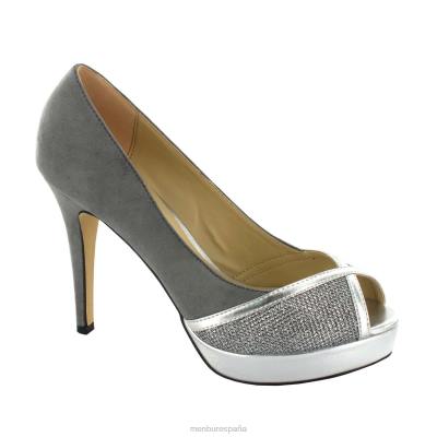 Menbur mujer almedinilla 204L4712 tacones altos gris