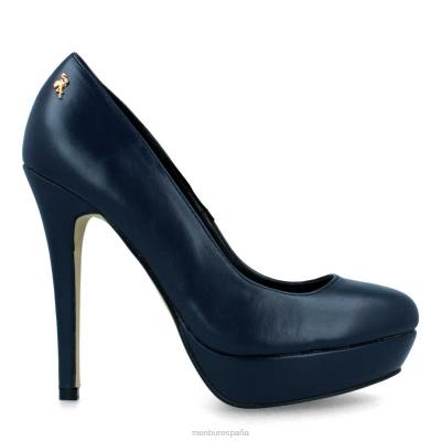 Menbur mujer almendrado 204L4231 tacones altos azul oscuro