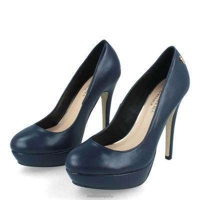 Menbur mujer almendrado 204L4231 tacones altos azul oscuro