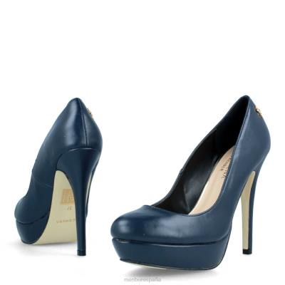 Menbur mujer almendrado 204L4231 tacones altos azul oscuro