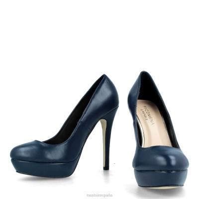 Menbur mujer almendrado 204L4231 tacones altos azul oscuro