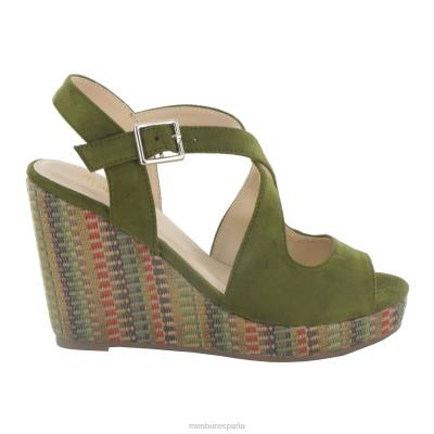 Menbur mujer amola 204L1384 tacones altos verde