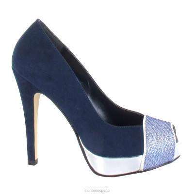 Menbur mujer amperio 204L4636 tacones altos azul oscuro