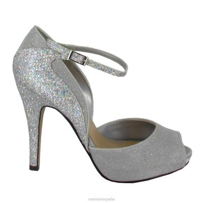 Menbur mujer amy 204L4638 tacones altos plata