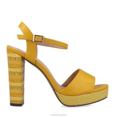 Menbur mujer anaxímenes 204L5432 tacones altos amarillo