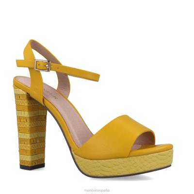 Menbur mujer anaxímenes 204L5432 tacones altos amarillo