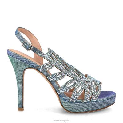 Menbur mujer angellara 204L834 tacones altos azul medio