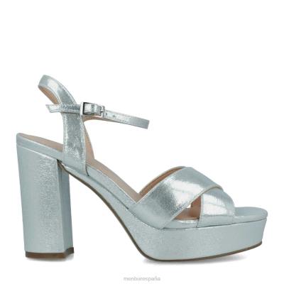 Menbur mujer anversa 204L4904 tacones altos plata