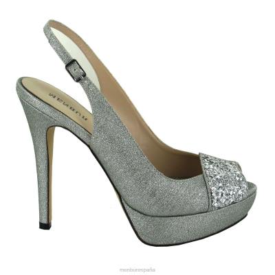 Menbur mujer arenal 204L4710 tacones altos plata