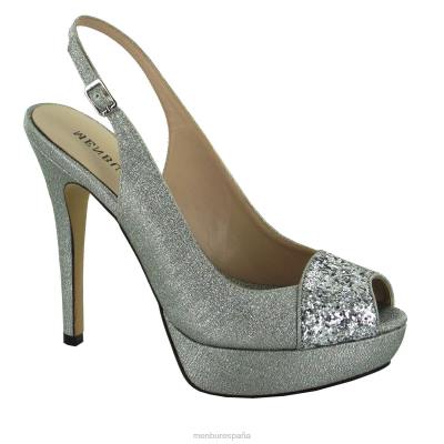 Menbur mujer arenal 204L4710 tacones altos plata