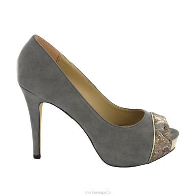 Menbur mujer arrecife 204L4714 tacones altos gris