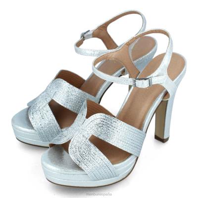 Menbur mujer arsiero 204L4892 tacones altos plata