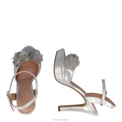 Menbur mujer arvier 204L936 tacones altos plata