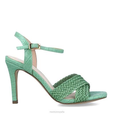 Menbur mujer atreo 204L3986 tacones altos verde