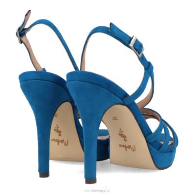 Menbur mujer barete 204L819 tacones altos azul medio