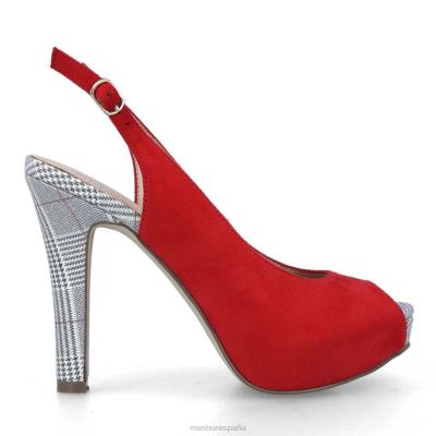 Menbur mujer bauca 204L1483 tacones altos rojo